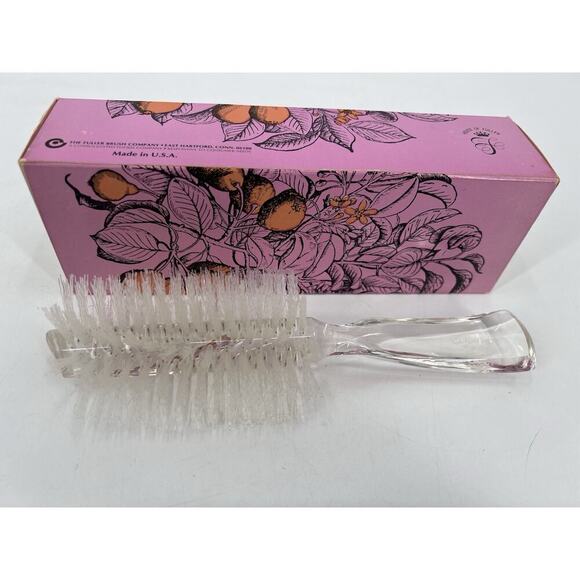 Vintage FULLER Crescent Bristlecomb #521 Hairbrush Lucite Nylon Bristles - Picture 1 of 16